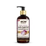 WOW Skin Science Onion Conditioner With Red Onion Seed Oil Extract, Black Seed Oil & Pro-Vitamin B5 - No Parabens, Mineral Oil, Silicones, Color & Peg - 300 Millilitre - Onion Black Seed - Fast UK Delivery