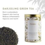 ISVARA TEA BUNDLES | Goodness of Green Teas (Pack of 3 tea tins) | The Royal Brew- Rose green tea, Kashmiri Kahwah, Darjeeling Green Tea | 130gm - Fast UK Delivery - Image 6