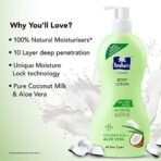 Parachute Advansed All Day Aloe Body Lotion with Coconut Milk & Aloe Vera, 100% Natural Moisturisers, (Pack of 2) - Fast UK Delivery - Image 6