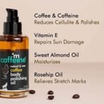 mCaffeine Coffee Body Oil for Dry Skin For Women & Men | Moisturizing Body Oil with Relaxing Aroma for a Soft, Smooth & Glowing Skin (100ml) - Fast UK Delivery - Image 5