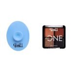Glam 21 Silicone Face Cleanser Scrubber (Small) Little One 4-in-1 Eyeshadow Palette Ultra pigmented, Easy to blend Long Lasting Eye Make Up Kit |Artist Love-01 - Fast UK Delivery