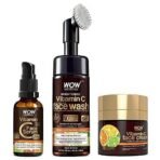 WOW Skin Science Vitamin C Face Ultimate 3 Kit with (Vitamin C Face Wash - Built In Brush + Vitamin C Serum + Vitamin C Face Cream) - 230mL - Fast UK Delivery - Image 2