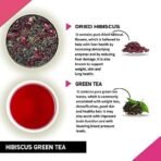TEACURRY Hibiscus Green Tea to Manage Weight - 100 Gram | Helps with Reduces Blood Cholesterol, Liver Health | Hibiscus Green Tea for Blood Pressure | 100% Natural - Fast UK Delivery - Image 3