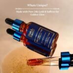 Blue Nectar 24k Gold Serum for Glowing Skin | Natural Kumkumadi Oil Serum for Face Infused with 24K Gold | Ayurvedic Face Serum for Skin Brightening and Skin Firming (24 Herbs, 30ml) - Fast UK Delivery - Image 3