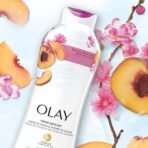 Olay Fresh Outlast Body Wash Peach & Cherry Blossom, 22 fl oz/650ml - Fast UK Delivery - Image 6
