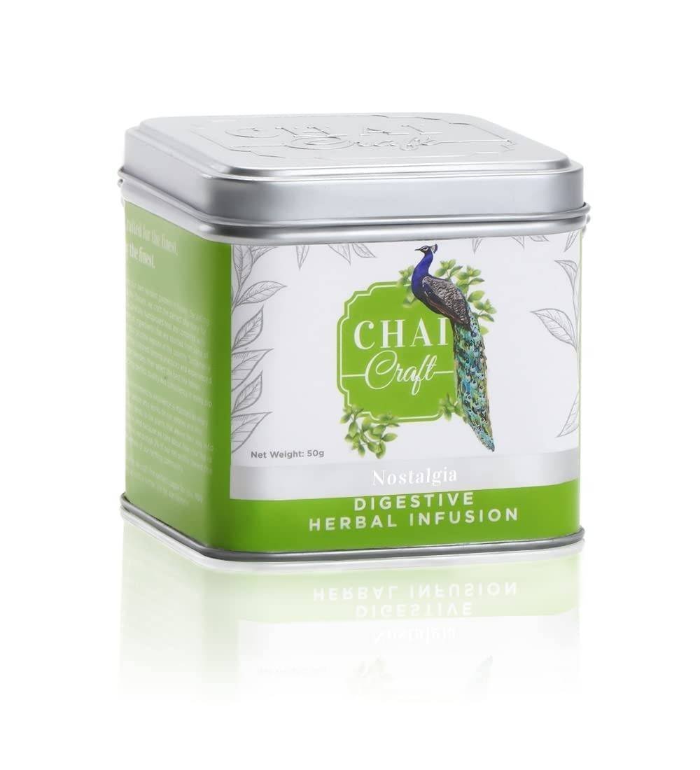 uk51sWewIxOzL-1-1.jpg Chai Craft Digestive Herbal Infusion (50gms) I 100% Organic Herbal Green Tea I Helps in Digestion I Herbal Infusion of Green Tea and Natural Herbs - Fast UK Delivery - Image 1
