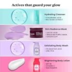 Foxtale Holi Aftercare Combo | Exfoliating Body Wash with 2% Salicylic Acid & Zinc PCA for Body Acne, Strawberry Skin & Ingrown Hair | Skin Radiance Mask with Brazilian Purple Clay for Tan Removal & Brightening | Hydrating Face Wash with Hyaluronic Acid & Red Algae for Makeup Removal & Deep Hydration | Brightening Body Lotion with SPF 30, Vitamin C & Niacinamide for Tan Removal & Sun Protection | Post-Holi Skincare Essential for Smooth, Glowing & Refreshed Look - Fast UK Delivery - Image 5