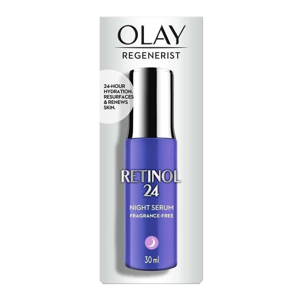 uk51seBWm3u3L-1-1.jpg Olay Night Serum: Regenerist Retinol 24 Serum, 30ml - Fast UK Delivery - Image 1