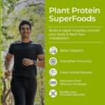 Rooted Actives Plant Protein Powder, 24gm | Pea, Mushrooms, Spirulina & Probiotics | Vegan Protein Powder | Plant Based Protein Powder | - Fast UK Delivery - Image 6