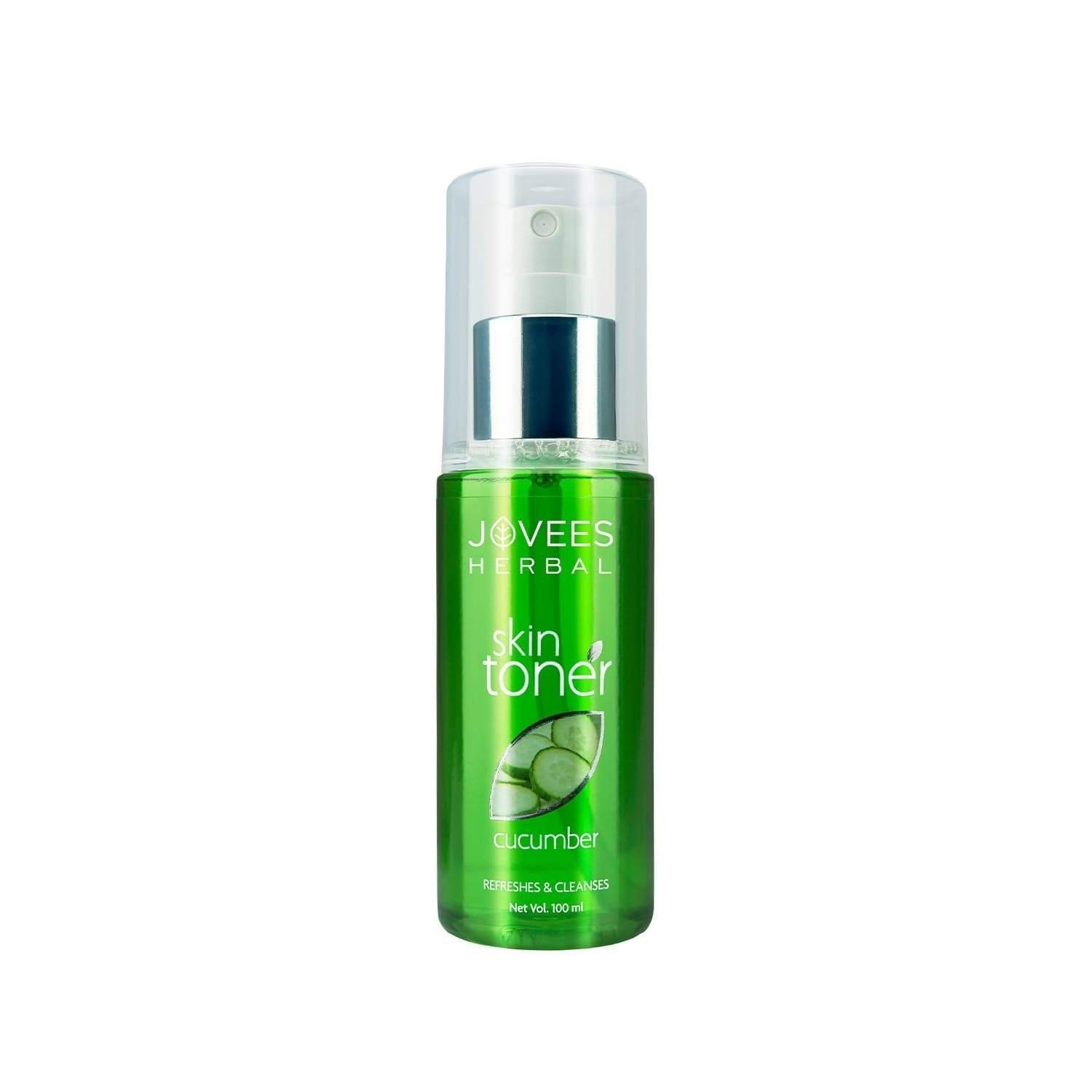 uk51skGbMB5pL-1-1.jpg Jovees Herbal Cucumber Skin Toner | Toner for Oily, Sensitive, and Acne Prone Skin | Pore Tightening and Glowing Skin | For Normal to Oily Skin | Paraben and Alcohol Free | 100ML New - Fast UK Delivery - Image 1