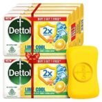 Dettol Lime Cool Bathing Soap Bar with 2x Menthol (600gm) | Long Lasting Freshness, 75gm - Pack of 8 - Fast UK Delivery - Image 2