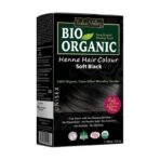 INDUS VALLEY 100% Organic Henna Hair Color (Soft Black)-100 g Pack of 1 - Fast UK Delivery