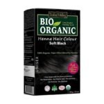 INDUS VALLEY 100% Organic Henna Hair Color (Soft Black)-100 g Pack of 1 - Fast UK Delivery