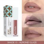 Just Herbs Ayurvedic Creamy Matte Long Lasting Liquid Lipstick, Lightweight & Hydrating Lip Colour with Liquorice & Sweet Almond Oil - Almond glaze - Fast UK Delivery - Image 4