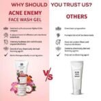 AYOUTHVEDA "Acne Enemy 100 Ml Face Wash Gel For Acne & Pimples |Face Wash For Oily Skin And Pimples | Anti Pimple Face Wash | Suitable For All Skin Types (Pack Of 3; 100Ml Each) - Fast UK Delivery - Image 7