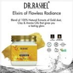 DR.RASHEL Gold Face Pack for Glowing Skin, Oil Control, Acne, Pimples, Detan, Blemishes, Pigmentation & Brightening, Face Cleansing For Face & Body (380 Ml) - Fast UK Delivery - Image 6