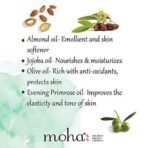 moha: Rejuvenating Massage Oil with Jojoba Oil, Almond Oil and Olive Oil For De-stresses and Tones the Skin -100ml (Pack of 1) - Fast UK Delivery - Image 4