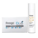Raaga Professional De-Tan and Sun Protection Combo | De-Tan Pack (72 gm) and SPF 50 Sunscreen Lotion (55 ml) | Comprehensive Tan Removal and UVA/UVB Defense - Fast UK Delivery