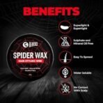 Beardo Spider Wax Hair Styling Web 75g | Web Effect, Texture, Volume, Sculpting, Flexible Hair Wax | Strong Hold, Natural Shine | Long-lasting Hair Fibre - Fast UK Delivery - Image 4
