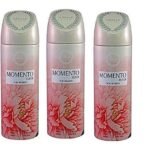 ARMAF Momento Fleur Deodorant Spray for Women, 6.8 Fl Oz, Pack of 3 - Fast UK Delivery