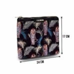 Colorbar Safari Small Flat Pouch II Large Main Compartment with Flexible Strap to Securely Hold Documents/Device II Outer Material Velvet Polyester II Inner Material Polyester - Fast UK Delivery - Image 7
