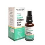 Dr. Sheth's Cica & Ceramide Overnight Repair Face Serum For Glowing Skin | Repairs Skin With 2% Squalane, Marula Oil, 1% Ceramide Complex & Centella Extract Face Serum For All Skin Types -30ml - Fast UK Delivery