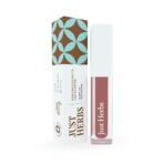Just Herbs Ayurvedic Creamy Matte Long Lasting Liquid Lipstick, Lightweight & Hydrating Lip Colour with Liquorice & Sweet Almond Oil - Almond glaze - Fast UK Delivery