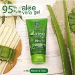 Ayouthveda Aloe Vera Gel 150 gm for Face, Body & Hair | Aloe Vera Skin/Hair Gel With Neem & Tulasi Vitamin Extracts | Calms Sunburn & Promotes Even Skin Tone (Pack Of 3; 150ml each) - Fast UK Delivery - Image 3