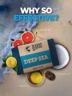Beardo Deep Sea Brick Soap - 125G | With Energizing Oceanic fragrence | Brick Soap for Men | Natural ingredients like Aleo Vera | Deep Cleansing Handmade Soap - Fast UK Delivery - Image 4
