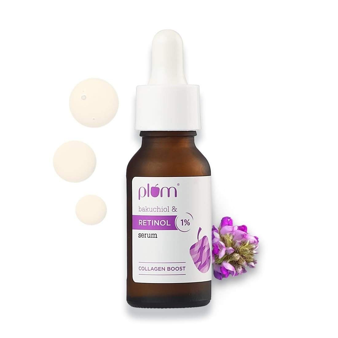uk51uWXQSbxDL-1-1.jpg Plum 1% Retinol Anti Aging Night Face Serum with Bakuchiol | Boosts Collagen, Reduces Fine Lines & Wrinkles | Retinol Serum for Face | for Women & Men | Beginner-Friendly | Suits All Skin Types | 20ml - Fast UK Delivery - Image 1