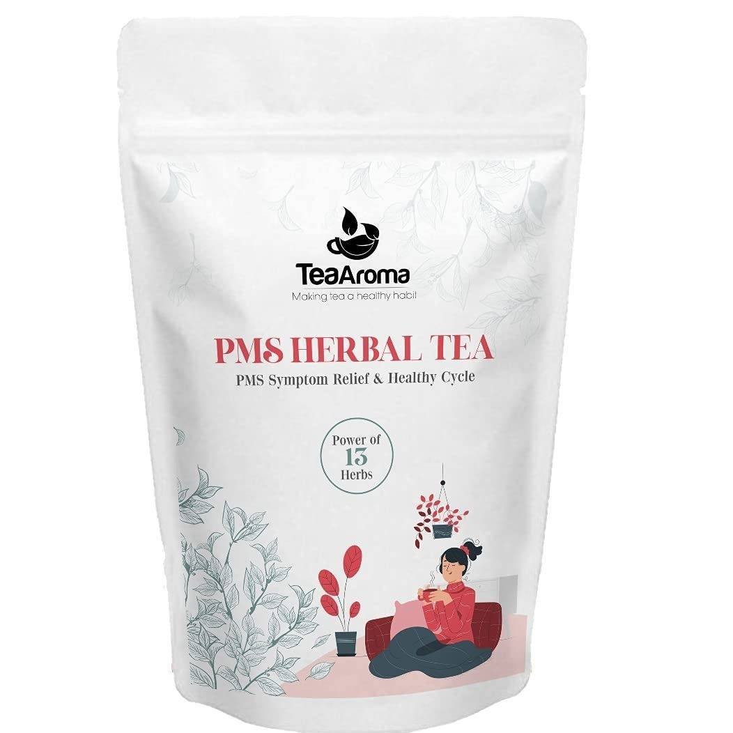 uk51uX2Bvf78S-1-1.jpg Tea Aroma PMS Herbal Tea | Supports Healthy Menstrual Cycle | 50g | Caffeine-Free & Natural Ingredients - Fast UK Delivery - Image 1