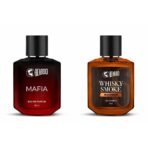 Beardo Musk, Wood Spray Perfume for Men - MAFIA 50ml & Beardo BOURBON Whisky Smoke Perfume for men - Fast UK Delivery