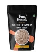 True Elements Sunflower Seeds 250g - Raw Seeds for Eating | Healthy Snacks | High in Vitamin, Fibre & Protein Seeds | Non - GMO Seeds | Diet Food | Gluten free | Premium Raw Sunflower Seeds - Fast UK Delivery