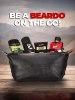 Beardo Travel Pouch for Accessories|Stylish Toiletry Organizer Kit for Men & Women||Vegan Leather Waterproof Cosmetic Bag for Travel Essentials, 22 x 15.4 x 15.4 Centimeters, Black - Fast UK Delivery - Image 7