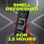 AXE Black 3 In 1 Body, Face & Hair Wash for Men, Long-Lasting Refreshing Frozen Pear Dermatologically Tested, 400ml - Fast UK Delivery - Image 5