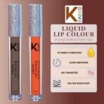 KINDED Liquid Lip Colour Vitamin E Enriched No Transfer Waterproof Long Stay Lipsticks Lip Gloss Set for Girls Women (Pack of 2, 6 ml each, Matte Finish, Shades Choco Brown & Sangria Orange) - Fast UK Delivery - Image 4