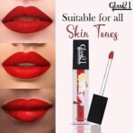 Glam 21 3D Matte Liquid Lipstick|Highly Pigmented & Water-Proof| Longlasting & Weightless|Matte Finish|Red Fire-5gm - Fast UK Delivery - Image 5
