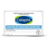 Cetaphil Cleansing and Moisturising Syndet Bar, Shea Butter,For Face & Body, Sensitive skin, 75g, Pack of 1 - Fast UK Delivery