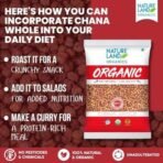Natureland Organics Chana whole 1 Kg - Organic Healthy Pulses - Fast UK Delivery - Image 3