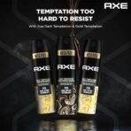 Axe Dark Temptation Men's Deodorant (Pack of 1) + Axe Gold Temptation Long Lasting Deodorant Bodyspray For Men (Pack of 2) - Fast UK Delivery - Image 5