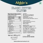 Abbie's Black Pitted Olives, 450g Each (450 g x 2), Pack of 2 with Zero Fat | Best for Authentic Taste in Cooking, Snacking, Pizzas Toppings, Italian Cuisine Ingredient and More | - Fast UK Delivery - Image 7