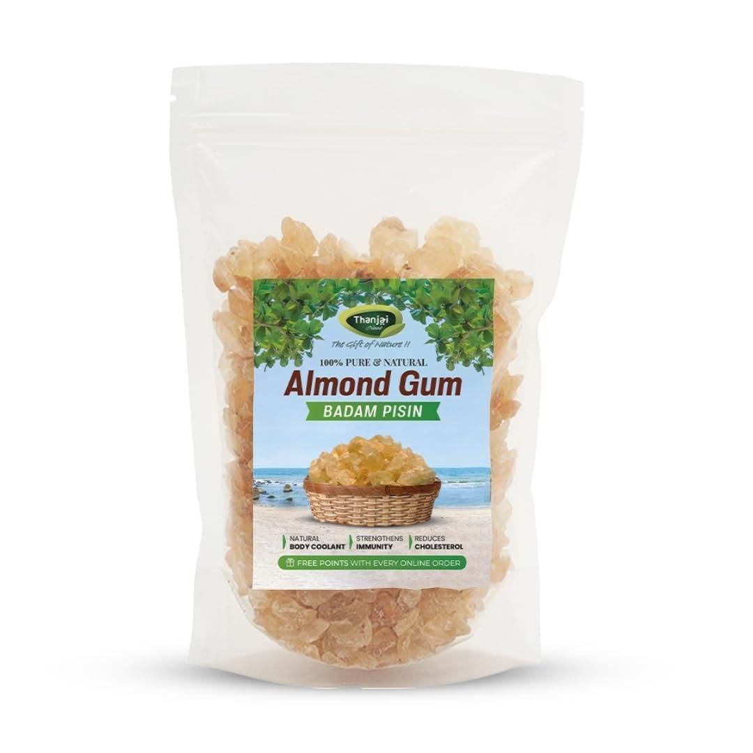 uk51vOJ9c0C8L-1.jpg Thanjai Natural Gond Katira 100g | Chahar Gond | Tragacanth Gum | Almond Gum | Badam Pisin | Cochlospermum Gossypium - Fast UK Delivery - Image 1