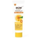 WOW Skin Science Sunscreen Gel For All Skin Types | SPF 55 PA++++ | With Glutathione & Aloe Vera Extract | Lightweight | Quick Absorbing | No White Cast | UVA & UVB Protection | 10 ml - Fast UK Delivery