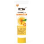 WOW Skin Science Sunscreen Gel For All Skin Types | SPF 55 PA++++ | With Glutathione & Aloe Vera Extract | Lightweight | Quick Absorbing | No White Cast | UVA & UVB Protection | 10 ml - Fast UK Delivery