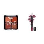 Glam 21 Little One 4-in-1 Eyeshadow Palette Ultra pigmented, |Little Lady-04 Lip Seduction Non- Transfer Crayon Lipstick| Lightweight & Longlasting|Creamy Matte Formula - 2.8gm|Wine|14 - Fast UK Delivery