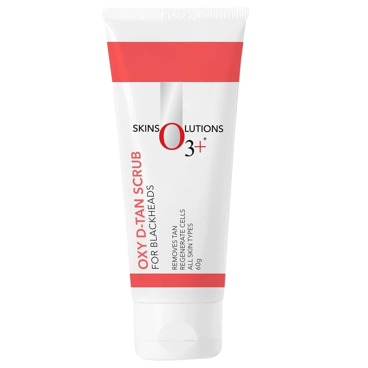 uk51vZqUOEbAL-1-1.jpg O3+ Oxy D-Tan Scrub 60g for Blackheads & Glowing Skin | Anti Acne, Blackhead Remover | Detan Scrub for TAN Removal - Fast UK Delivery - Image 1