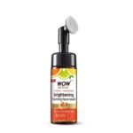 WOW Skin Science Brightening Vitamin C & Niacinamide Foaming Face Wash | For Brighter Glow | Built-in Brush for Deep Cleansing | Brightens & Evens Out Skin Tone | Face Wash for Women & Men | 150ml - Fast UK Delivery
