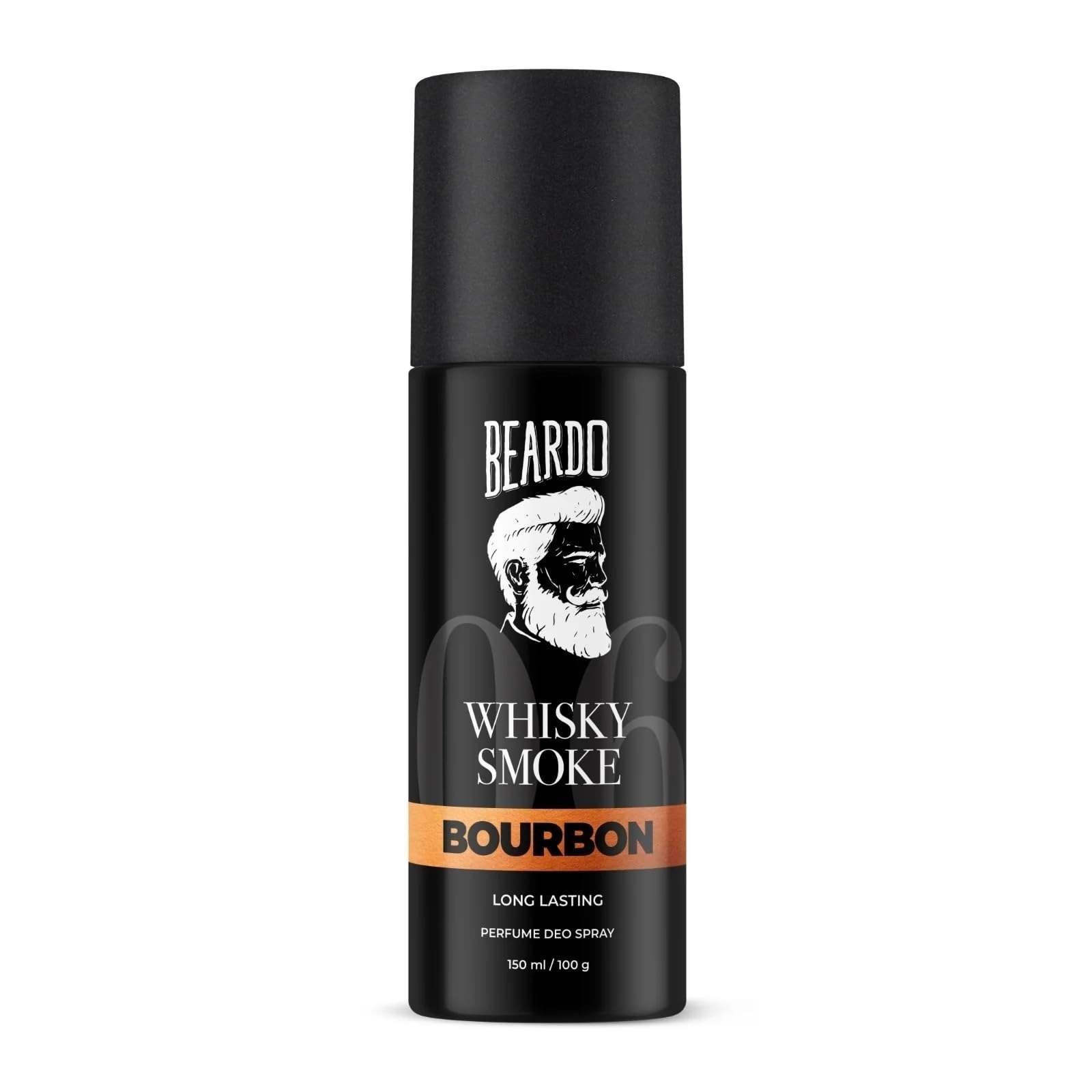 uk51vcZAJEURL-1-1.jpg BEARDO PERFUME DEO SPRAY - Whisky Smoke Bourbon, 150ml | Get compliments with Long lasting Leathery, Woody Deodorant | Gift for Men | Christmas gift for men | Gift For Friends - Fast UK Delivery - Image 1