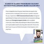 INDUS VALLEY 100% Botanical Hypo Allergic Aqua Beard Colour Dark Brown (100g +15ml) - Fast UK Delivery - Image 6