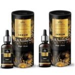 ISVARA AYURVEDA 24k Gold Face Serum for Glowing Skin -Instant Sparkling Glow for All Skin Types - 30ml (Pack of 2) - Fast UK Delivery - Image 2